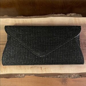 Urban Expressions Black Clutch (or gold chain strap) Purse